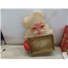 Image 2 : Vintage Plastic Santa Wall Hanging and Two Noma Rope Frost Candles with Original Boxes