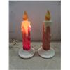 Image 6 : Vintage Plastic Santa Wall Hanging and Two Noma Rope Frost Candles with Original Boxes