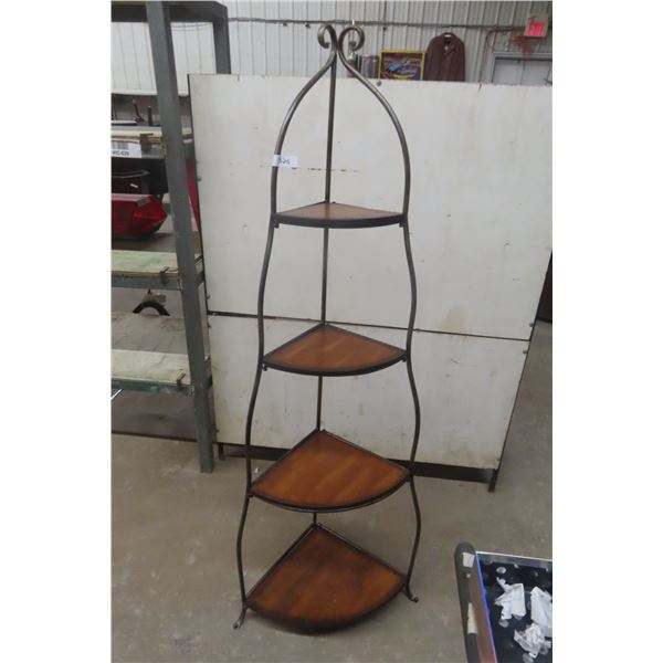 Corner What-Not Shelf 64" x Up To 16" x Up To 22"