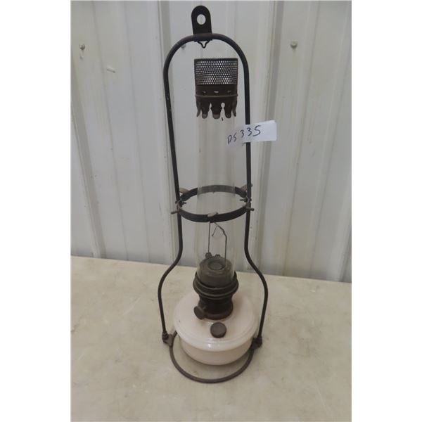Hanging Aladdin Coal Oil Lamp with Bracket and Four Coal Oil Lamps (Two Matching Sets)