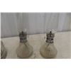 Image 8 : Hanging Aladdin Coal Oil Lamp with Bracket and Four Coal Oil Lamps (Two Matching Sets)