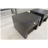 Image 2 : Two Modern End Tables with Drawer 20" x 24" x 24"