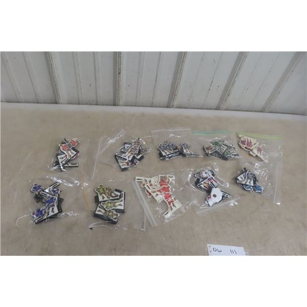 Ten Rod Hockey Player Sets: Ten American Teams