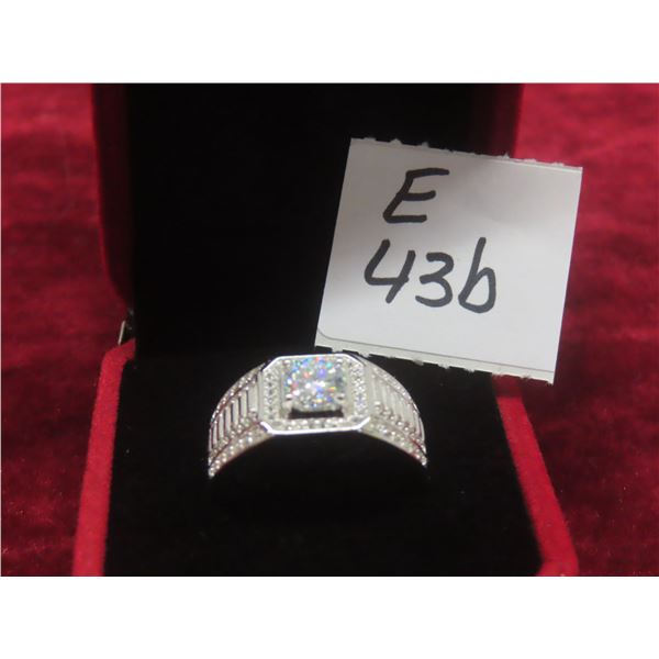 1.00 CT GRA Certified Round Brilliant Cut Moissanite Stone VVS D Color With 84 Round Brilliant Cut