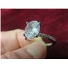 Image 6 : 3.00 CT GRA Certified Oval Cut Moissanite Stone VVS D Color With 18 Round Brilliant Cut Cubic