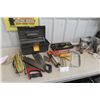 Image 1 : Tool Box Full of Screwdrivers, Allen Wrenches, Hack Saw, Caulking Gun, Saws, and Trowels