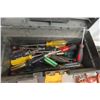Image 2 : Tool Box Full of Screwdrivers, Allen Wrenches, Hack Saw, Caulking Gun, Saws, and Trowels