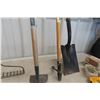 Image 4 : Six Hand Yard Tools: Two Shovels, Fork, Hoe, and More