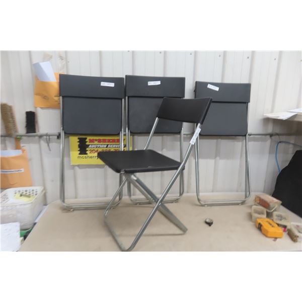 Four Folding Chairs