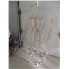 Image 1 : Wire-Framed Free-Standing Snowman with Lights (49" Tall)