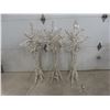 Image 1 : Three Wire-Framed Free-Standing Lighted Stars (49" High)