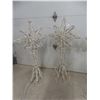 Image 5 : Three Wire-Framed Free-Standing Lighted Stars (49" High)