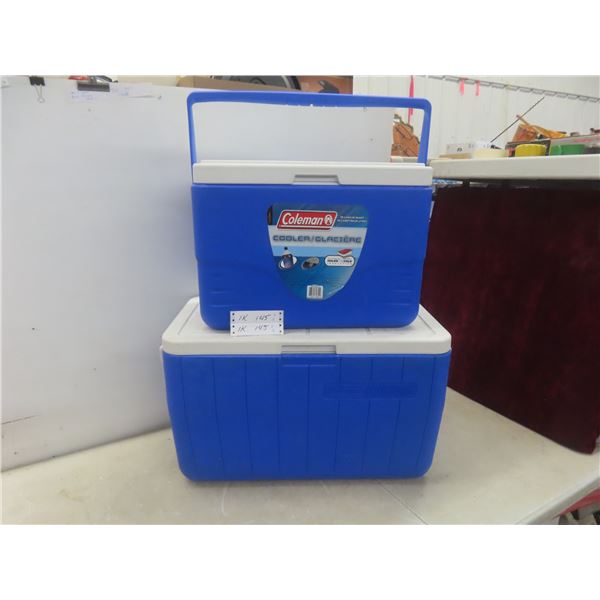 Two Coleman Coolers