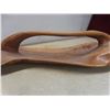 Image 4 : Hand-Carved Natural Wood Tray (Approx. 30" × 12")