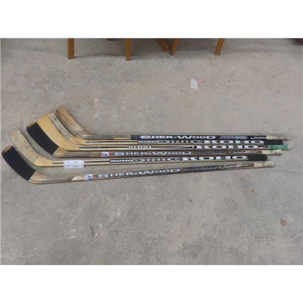 Five Hockey Sticks