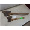 Image 1 : Two Broad Axes with Wooden Handles