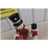 Image 2 : Pair of Vintage Hand-Painted Wooden Snowman Nutcrackers in Two Sizes.