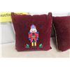Image 2 : Pair of New Nutcracker-Themed Accent Pillows with Embroidered Motif and New Christmas