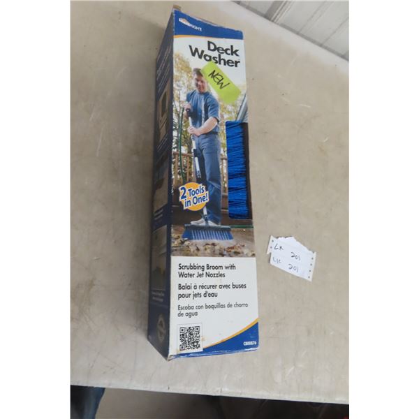 Unopened Deck-Scrubber Broom with Water-Jet Nozzles