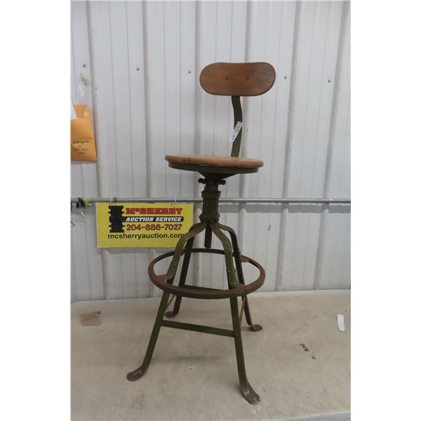 Antique Drafting Swivel Stool