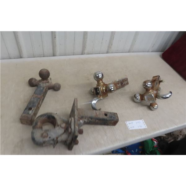 Four Receiver Hitch Ball Pintle Hooks