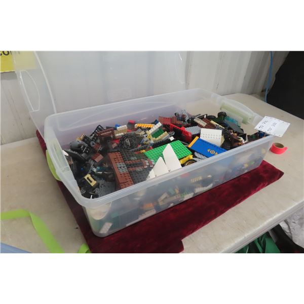 Storage Container 25" x 16" x 6" Full of Lego