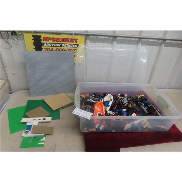 Storage Container 25" x 16" x 6" Full of Lego
