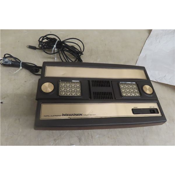 Mattel Intellivision Console with Power Cord and Connection Cable