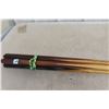 Image 5 : Five Antique Wooden Billiard Pool Cues from Old Pool Hall