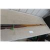 Image 7 : Five Antique Wooden Billiard Pool Cues from Old Pool Hall