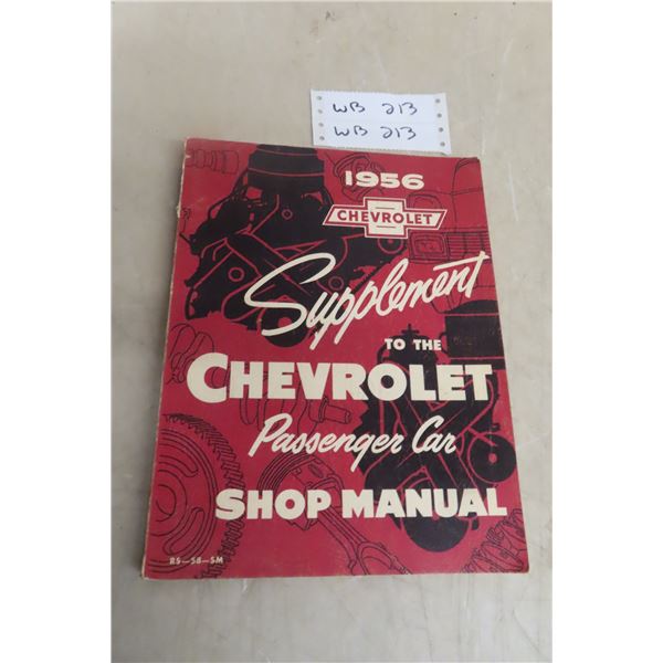 1956 Chevrolet Passenger Car Supplement Manual