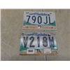 Image 5 : Nine License Plates Including Four Vintage Plates and Two Bison Plates, Manitoba and Florida