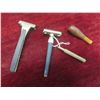 Image 5 : Ten Vintage Safety Razors with Blades, Hair Clipper, Brush, and Matchbook Covers