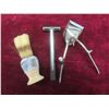 Image 8 : Ten Vintage Safety Razors with Blades, Hair Clipper, Brush, and Matchbook Covers