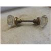 Image 12 : Assorted Antique Furniture Hardware Including Finials, Glass Knobs, Doorbell, and Wood Legs