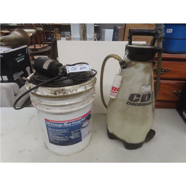 Marine Rear Gear Case Filler/Flusher and Oil-Change Gear Pump Kit for Inboard Marine Engines