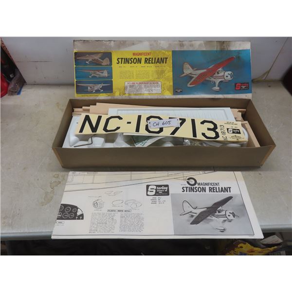 Magnificent Stinson Reliant Airplane Model Kit