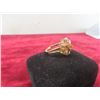 Image 3 : 9K Gold Ring With Citrine and Diamonds, Size 9 (Includes Appraisal, Valued at $1,500)