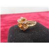 Image 4 : 9K Gold Ring With Citrine and Diamonds, Size 9 (Includes Appraisal, Valued at $1,500)
