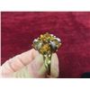 Image 6 : 9K Gold Ring With Citrine and Diamonds, Size 9 (Includes Appraisal, Valued at $1,500)