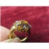Image 8 : 9K Gold Ring With Citrine and Diamonds, Size 9 (Includes Appraisal, Valued at $1,500)
