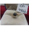 Image 1 : 10K Gold and Black Pearl Ring, Size 7