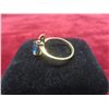 Image 4 : 10K Gold and Natural Blue Topaz Ring, Size 7, Approx Weight 2g
