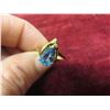 Image 7 : 10K Gold and Natural Blue Topaz Ring, Size 7, Approx Weight 2g