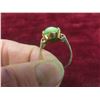 Image 5 : 14K Gold Ring With Jadeite Jade, Size 7, With Appraisal (Total Weight 3.60 g, Replacement Value