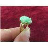Image 6 : 14K Gold Ring With Jadeite Jade, Size 7, With Appraisal (Total Weight 3.60 g, Replacement Value