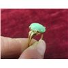Image 7 : 14K Gold Ring With Jadeite Jade, Size 7, With Appraisal (Total Weight 3.60 g, Replacement Value