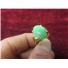 Image 8 : 14K Gold Ring With Jadeite Jade, Size 7, With Appraisal (Total Weight 3.60 g, Replacement Value
