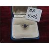 Image 1 : Vintage 10K White Gold and Blue Sapphire Ring, Size 6, Approx Weight 71g
