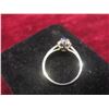 Image 2 : Vintage 10K White Gold and Blue Sapphire Ring, Size 6, Approx Weight 71g